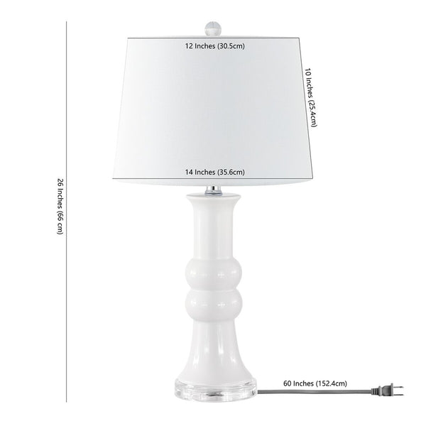 Lamber Table Lamp Set of 2 - Elegant Hourglass Design with Acrylic Base for Modern Home Décor