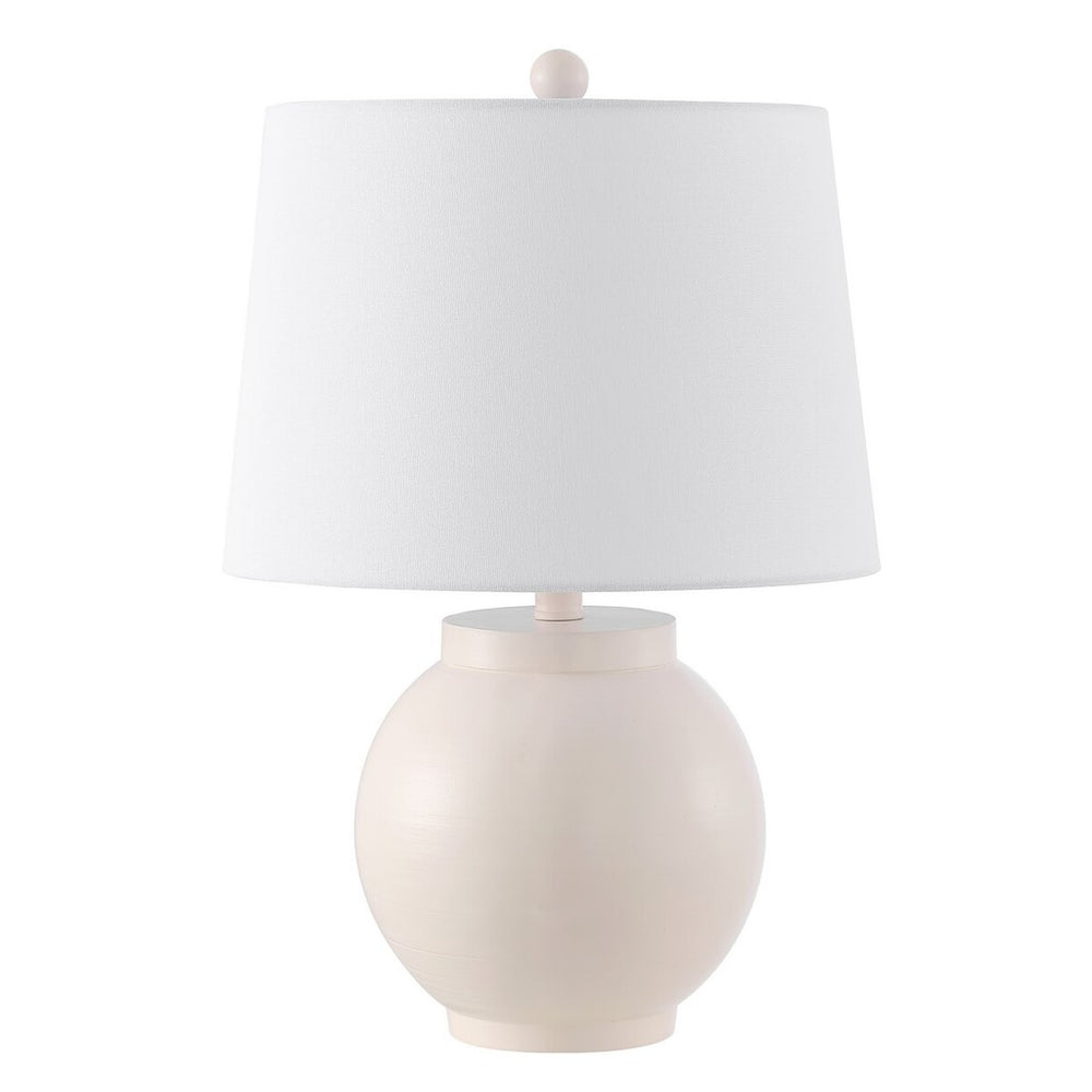 Lemeni Table Lamp - Timeless Cream Elegance with Curved Silhouette, Perfect for Classic-Contemporary Spaces