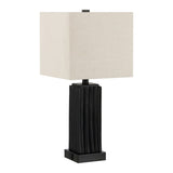 Safavieh Park, 24 Inch, Black, Resin, Table Lamp W/ Usb Port Black Resin TBL4462A-U