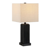 Safavieh Park, 24 Inch, Black, Resin, Table Lamp W/ Usb Port Black Resin TBL4462A-U