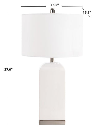 Safavieh Ernia Table Lamp in White - Set of 2 TBL7005A-SET2