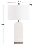 Safavieh Ernia Table Lamp in White - Set of 2 TBL7005A-SET2