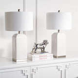 Safavieh Ernia Table Lamp in White - Set of 2 TBL7005A-SET2