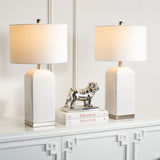 Safavieh Ernia Table Lamp in White - Set of 2 TBL7005A-SET2