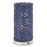 Kirin, 15 Inch, Blue, Water Hyacinth Table Lamp W/ Usb Port