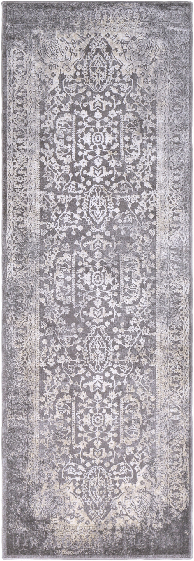 Tibetan TBT-2300 Traditional Polypropylene, Polyester Rug TBT2300-93123 Charcoal, Ivory, Khaki, Medium Gray 80% Polypropylene, 20% Polyester 9' x 12'4"