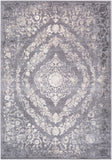 Tibetan TBT-2301 Traditional Polypropylene, Polyester Rug TBT2301-5376 Medium Gray, Charcoal, Cream, Khaki 80% Polypropylene, 20% Polyester 5'3" x 7'7"