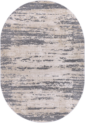 Tibetan TBT-2304 Modern Polypropylene, Polyester Rug TBT2304-6796OV Khaki, Cream, Medium Gray, Charcoal 80% Polypropylene, 20% Polyester 6'7" x 9'6" Oval