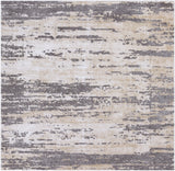 Tibetan TBT-2304 Modern Polypropylene, Polyester Rug TBT2304-710SQ Khaki, Cream, Medium Gray, Charcoal 80% Polypropylene, 20% Polyester 7'10" Square