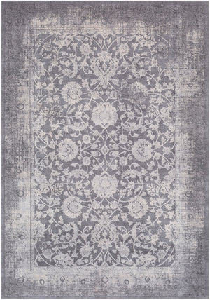 Tibetan TBT-2309 Traditional Polypropylene, Polyester Rug TBT2309-5376 Medium Gray, Ivory, Taupe, Charcoal 80% Polypropylene, 20% Polyester 5'3" x 7'7"