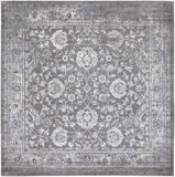 Tibetan TBT-2309 Traditional Polypropylene, Polyester Rug TBT2309-710SQ Medium Gray, Ivory, Taupe, Charcoal 80% Polypropylene, 20% Polyester 7'10" Square