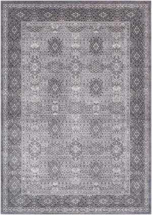 Tibetan TBT-2311 Traditional Polypropylene, Polyester Rug TBT2311-93123 Taupe, Medium Gray, Ivory 80% Polypropylene, 20% Polyester 9' x 12'4"