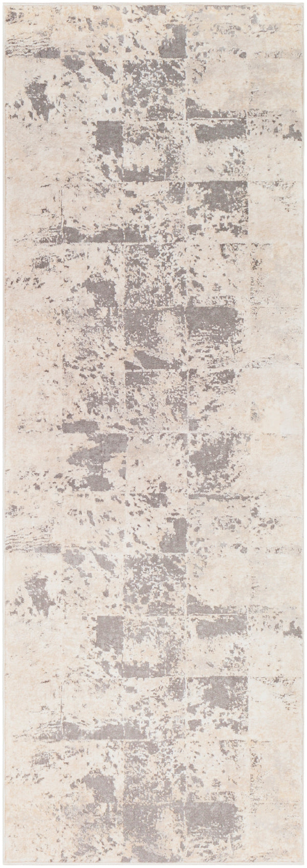 Tibetan TBT-2312 Modern Polypropylene, Polyester Rug TBT2312-2776 Khaki, Cream, Medium Gray, Taupe, Charcoal 80% Polypropylene, 20% Polyester 2'7" x 7'7"