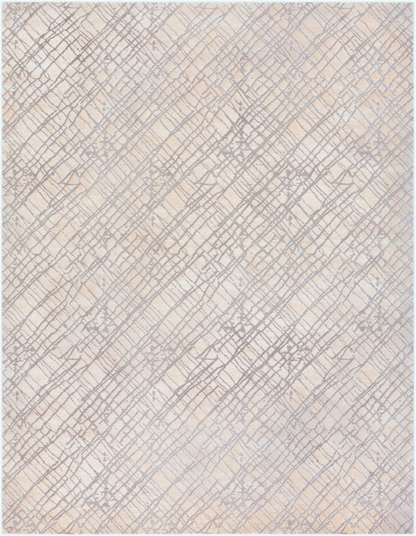 Tibetan TBT-2314 Modern Polypropylene, Polyester Rug TBT2314-710103 Medium Gray, Cream, Taupe, Charcoal 80% Polypropylene, 20% Polyester 7'10" x 10'2"