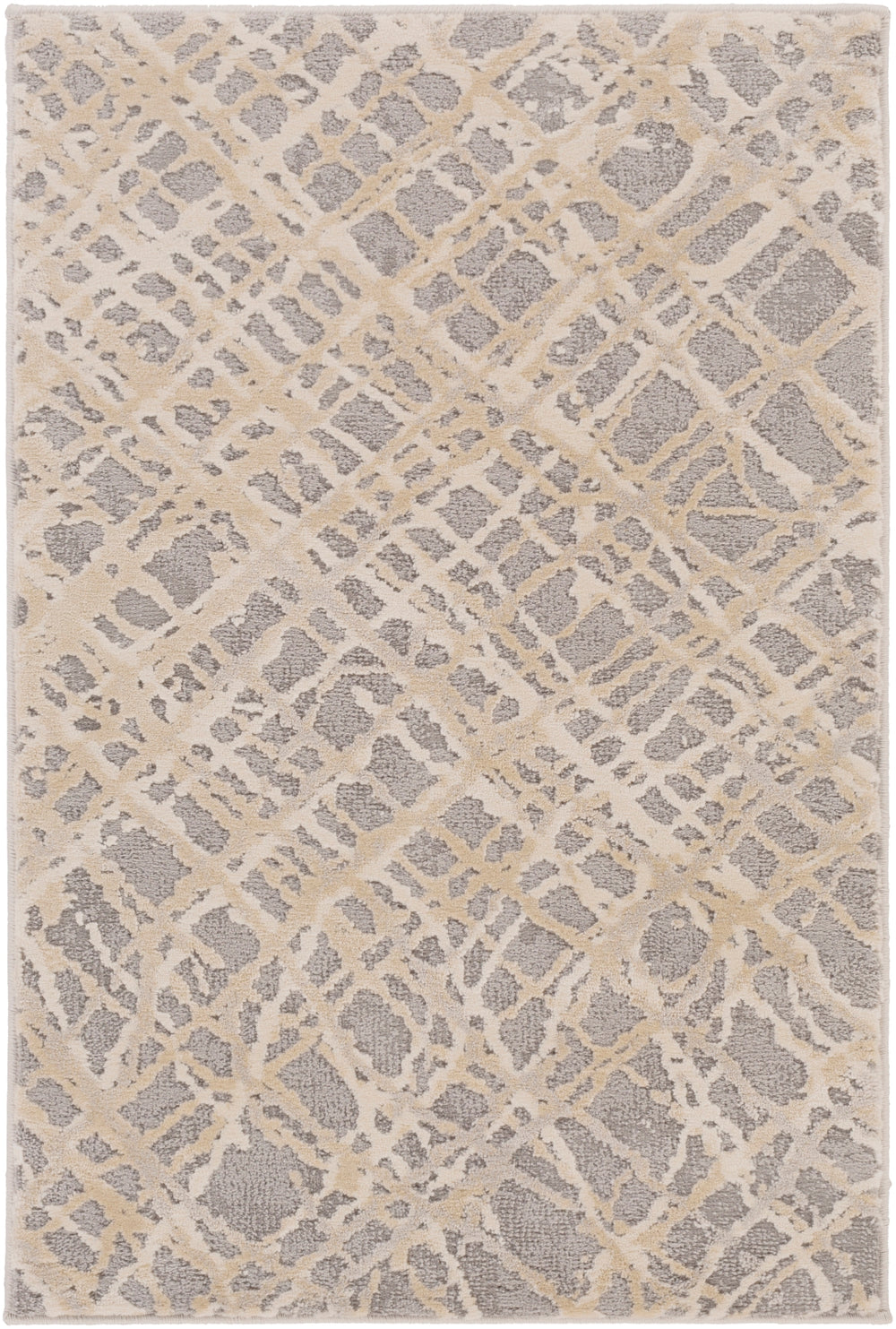 Tibetan TBT-2316 Modern Polypropylene, Polyester Rug TBT2316-93123 Charcoal, Taupe, Khaki, Medium Gray, Cream 80% Polypropylene, 20% Polyester 9' x 12'4"