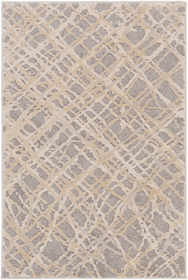 Tibetan TBT-2316 Modern Polypropylene, Polyester Rug TBT2316-93123 Charcoal, Taupe, Khaki, Medium Gray, Cream 80% Polypropylene, 20% Polyester 9' x 12'4"