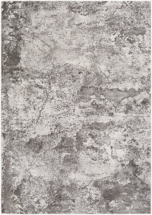 Tibetan TBT-2320 Modern Polypropylene, Polyester Rug TBT2320-93123 Medium Gray, Charcoal, Light Gray, White 80% Polypropylene, 20% Polyester 9' x 12'4"