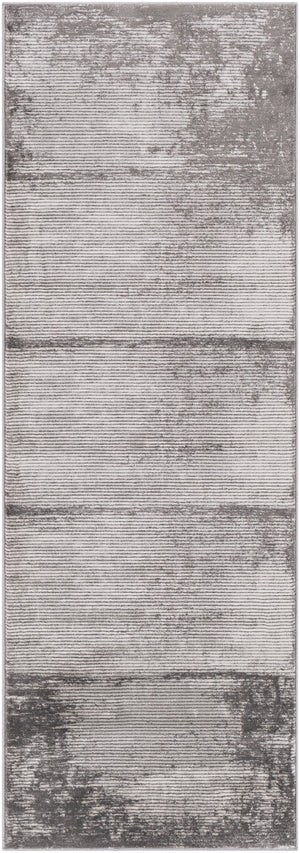 Tibetan TBT-2327 Modern Polypropylene, Polyester Rug TBT2327-2777 Taupe, Ivory, Charcoal 78% Polypropylene, 22% Polyester 2'7" x 7'7"