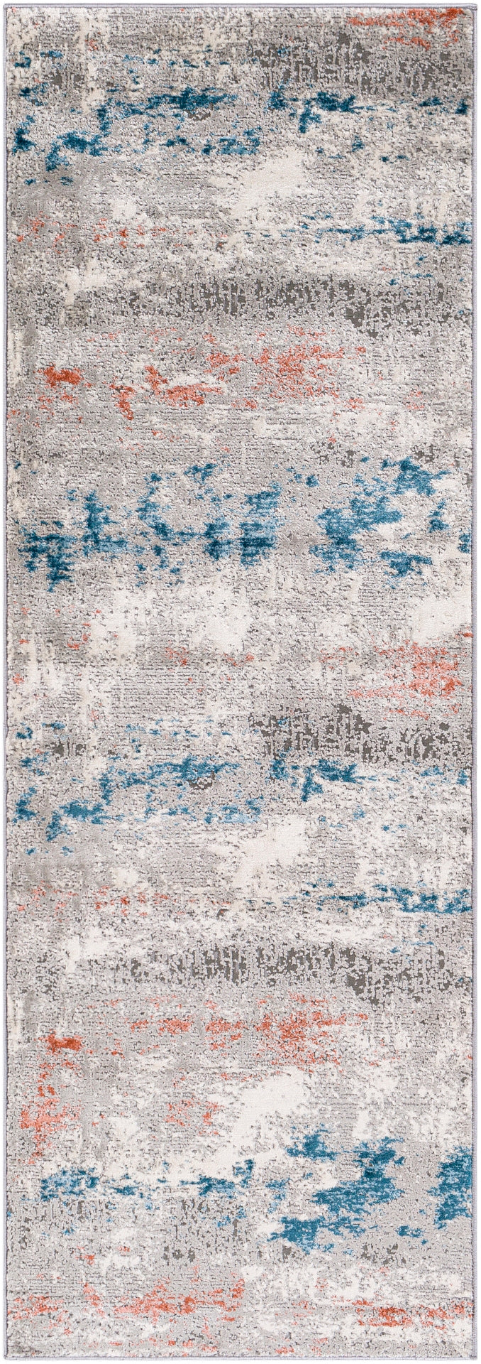 Tibetan TBT-2328 Modern Polypropylene, Polyester Rug TBT2328-9124 Coral, Ivory, Taupe, Dark Green, Teal, Rust 78% Polypropylene, 22% Polyester 9' x 12'4"