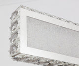 Bethel Chrome LED Wall Sconce in Stainless Steel & Crystal