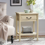 Banks Acacia Wood Accent Table Noble House