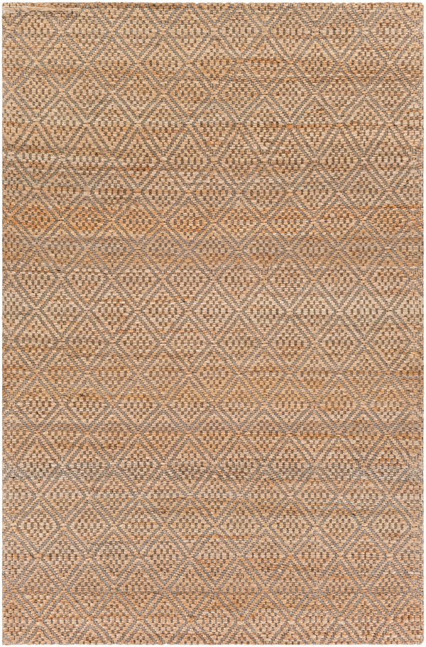 Trace TCE-2300 Modern Jute Rug TCE2300-81012 Camel, Black, Beige 100% Jute 8'10" x 12'
