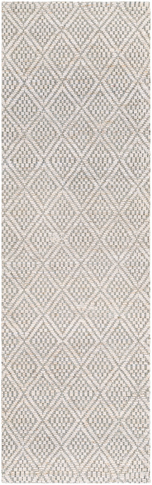 Trace TCE-2301 Modern Jute Rug TCE2301-268 Cream, Medium Gray 100% Jute 2'6" x 8'