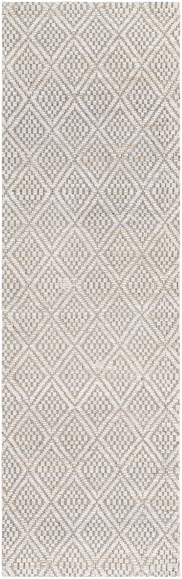 Trace TCE-2301 Modern Jute Rug TCE2301-268 Cream, Medium Gray 100% Jute 2'6" x 8'