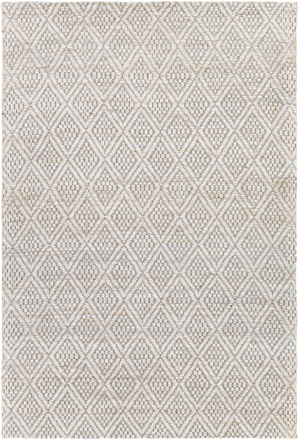 Trace TCE-2301 Modern Jute Rug TCE2301-81012 Cream, Medium Gray 100% Jute 8'10" x 12'