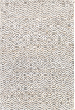 Trace TCE-2301 Modern Jute Rug TCE2301-81012 Cream, Medium Gray 100% Jute 8'10" x 12'