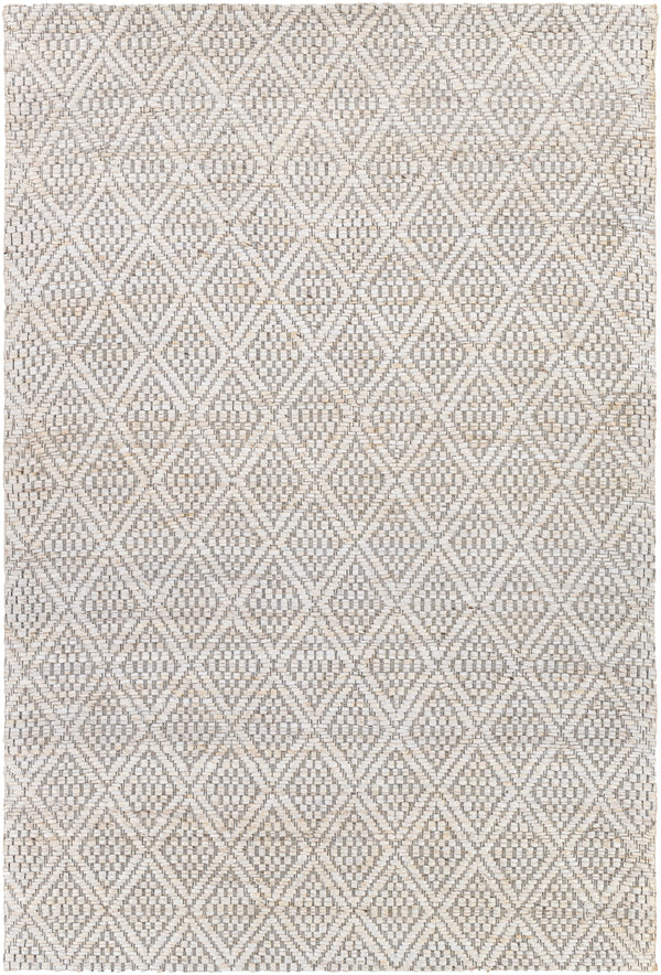 Trace TCE-2301 Modern Jute Rug TCE2301-81012 Cream, Medium Gray 100% Jute 8'10" x 12'