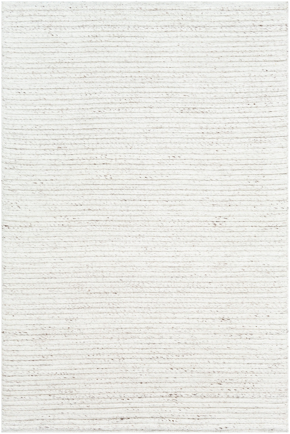 Tundra TDA-1000 Modern Polyester Rug TDA1000-810 White, Dark Brown 100% Polyester 8' x 10'