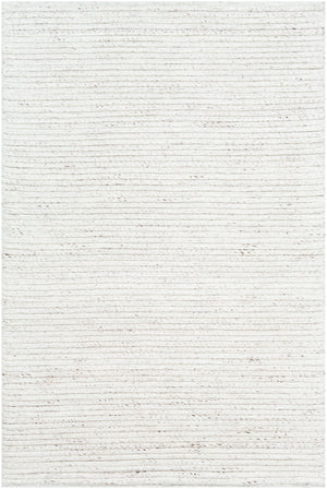 Tundra TDA-1000 Modern Polyester Rug TDA1000-810 White, Dark Brown 100% Polyester 8' x 10'