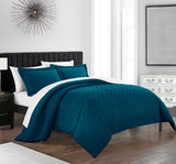 Jazmine Teal Queen 3pc Comforter Set