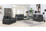 Porter Designs Big Chill Soft Microfiber Contemporary Sofa Gray 01-33C-01-4438