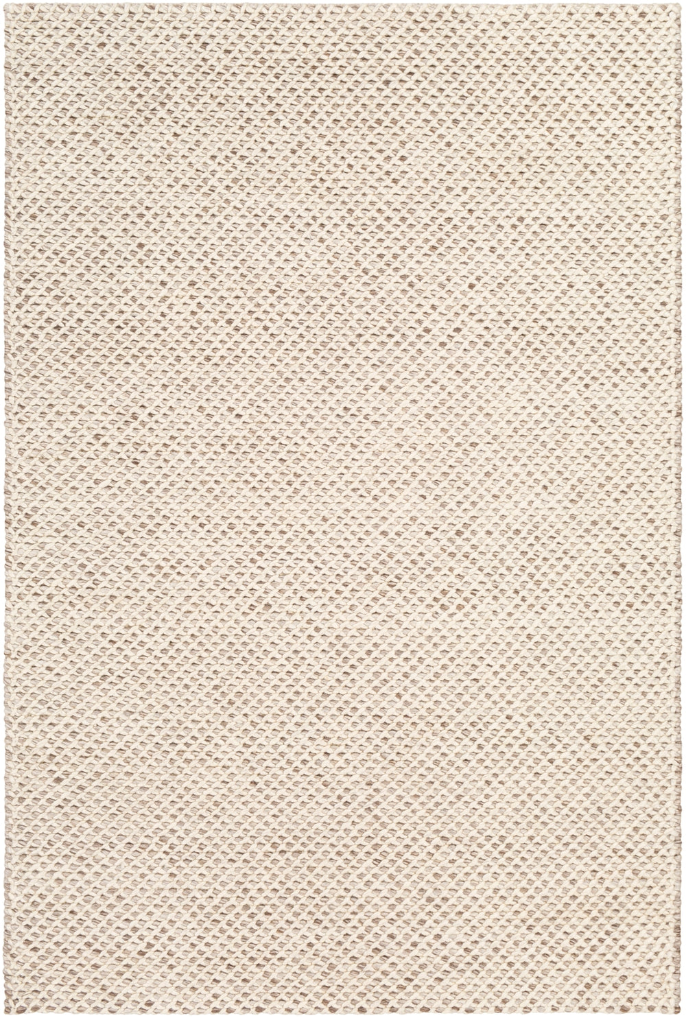 Telluride TEL-2300 Modern Viscose, Wool Rug TEL2300-913 Dark Brown, Cream 50% Viscose, 50% Wool 9' x 13'