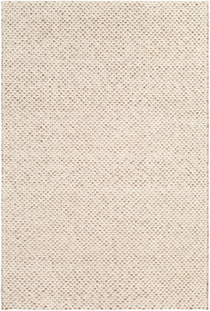 Telluride TEL-2300 Modern Viscose, Wool Rug TEL2300-576 Dark Brown, Cream 50% Viscose, 50% Wool 5' x 7'6"
