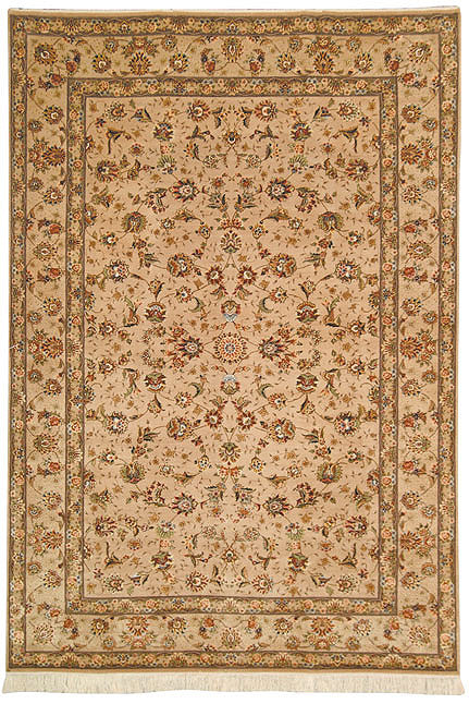 TF384 Rug - Luxurious Silk & Wool Tweed Rectangle Design for Elegant H