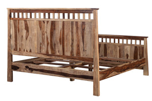 Porter Designs Kalispell Solid Sheesham Wood King Natural Bed Natural 04-116-17-PDU101-KIT