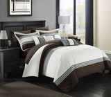 Falcon Brown Queen 10 Piece Comforter Set