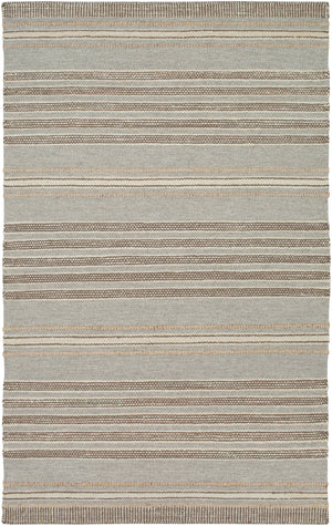 Thebes THB-1000 Cottage Wool, Jute Rug THB1000-810 Taupe, Cream, Dark Brown, Wheat 70% Wool, 30% Jute 8' x 10'