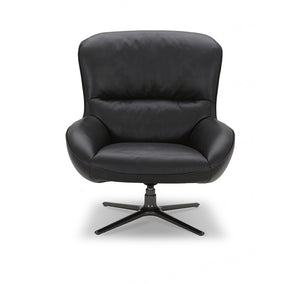 VIG Furniture Modrest Theo - Modern Black Leather Accent Chair VGKK-KFA1099-BLK-CH