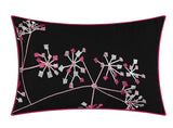 Pink Floral Comforter Set King Size – 8 Piece – Black Floral