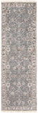 Theodora THO-3001 Traditional Viscose Rug THO3001-268 Medium Gray, Light Gray, Camel, Ivory 100% Viscose 2'6" x 8'