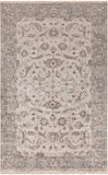 Theodora THO-3003 Traditional Viscose Rug THO3003-58 Medium Gray, Camel, Ivory 100% Viscose 5' x 8'