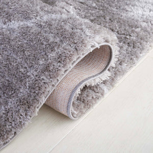 Safavieh Tahoe Shag 650 Power Loomed Shag Rug Grey / Ivory 9' x 12'