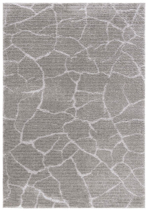 Safavieh Tahoe Shag 650 Power Loomed Shag Rug Grey / Ivory 9' x 12'