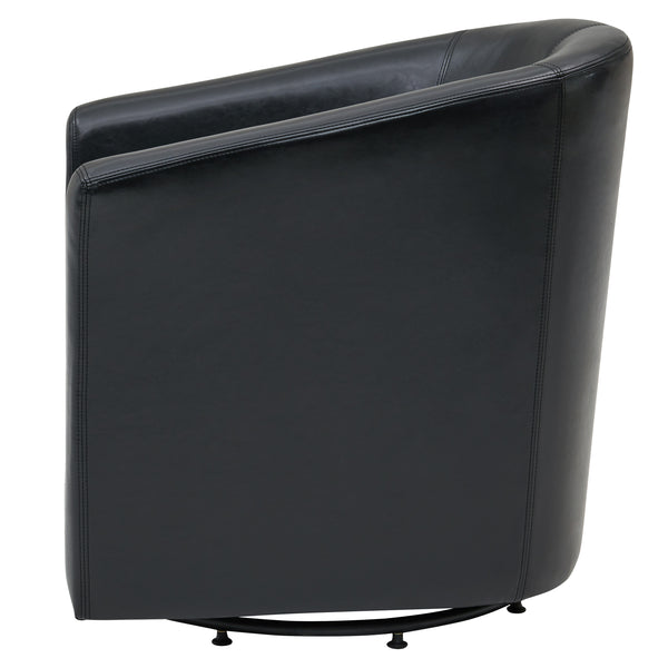 Hayden 360-Degree Swivel Tub Chair – Luxurious Bonded Leather, Sturdy Construction, Fully Assembled