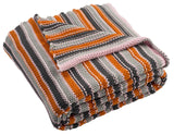 Candy Stripe Knit Throw