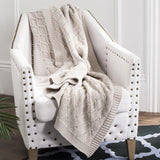 Petal Knit Throw